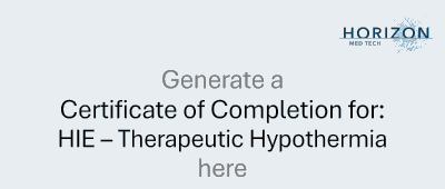 HIE Therapeutic Hypothermia Certificate